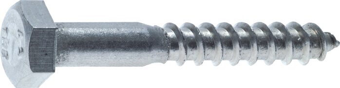 Exemplary representation: Wood screw DIN 571 (galvanised steel)